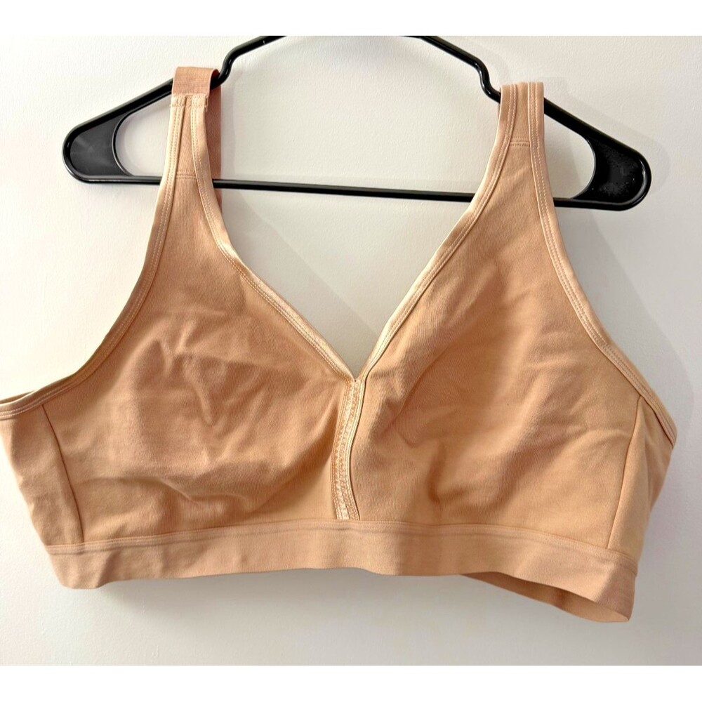Avenue Women's Plus Softcup Bra Size 50C Comfy Nude Tan Beige Neutral